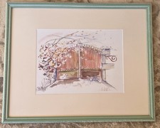 Tableau - Aquarelle signée H Grappin  Portail