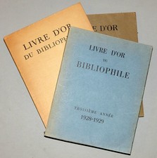 Livre d’Or du Bibliophile complet en 3 volumes 1925-1929