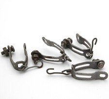 NOS 4 collier Attache étrier frein Vélo ancien Old bike Brake bici Bowden Lam