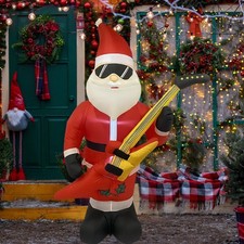 Décorations gonflables de Noël pour l'extérieur : Père Noël et lumière