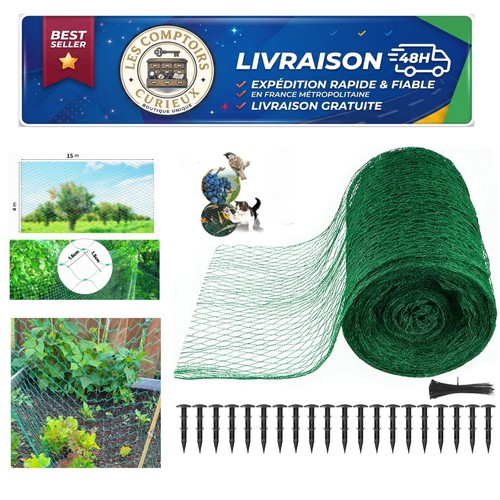Filet anti oiseaux 4x15m - filet,