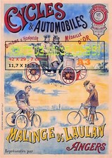 automobile -  Malinge & Laulan Angers 49 -  A3  plastifié