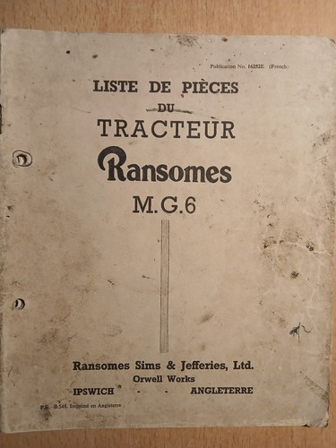 Ransomes tracteur mg6 - ransomes,