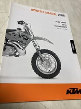 KTM 50 SX Junior Supermoto 2006 50SX Manuel utilisateur propriétaire notice