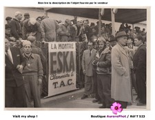 CYCLISME, TOUR D'ALGÉRIE 1952, TRIBUNES ANIMÉES, PUB MONTRE ESKA, SPORT -T523