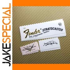 Headstock Logo 3Pcs Fender Stratocaster Headstock Decal Set