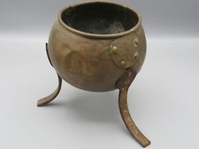 Ancien pot à colle en cuivre pour décoration