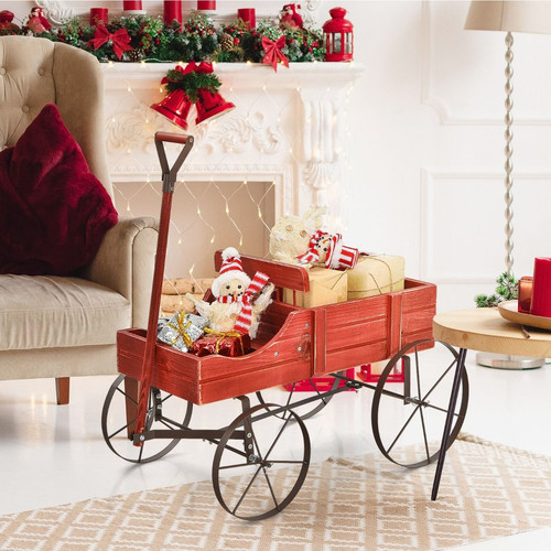 Brouette décorative bois - en,