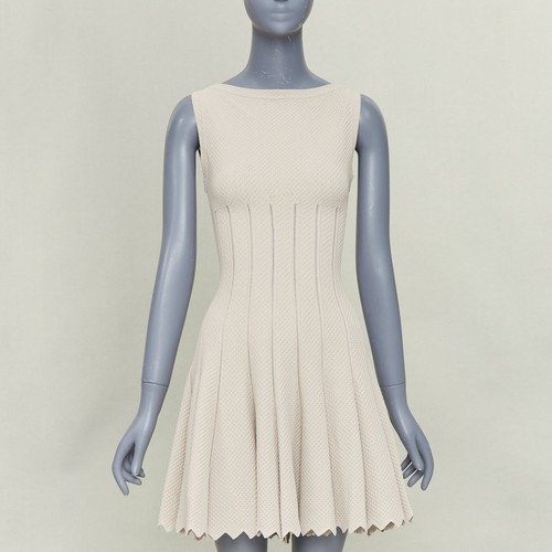 Alaia beige viscose chevron - beige,