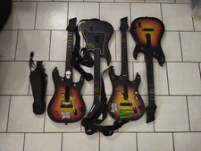 { NON TESTÉ }Lot de 4 Guitar Hero PS3 PS2 Red Octane Guitare Sans Fil Officielle