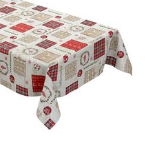 Nappe de Table en Toile Cirée Noël Advent Scandinavie P1204-1 Carré Rond Oval
