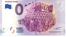 BILLET EURO SOUVENIR 0 EURO - EUROPA PARK  CAN CAN COASTER - 2018-3