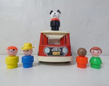 Fisher Price vintage Little People bus avec personnages