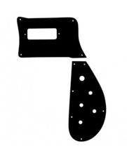 Pickguard Noir 2 pièces 1ply