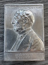 Rare Médaille En Argent - Signée L. Bottée - Félix Guyon 1896 -1919 Urologie
