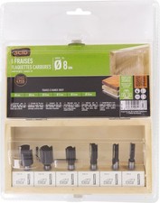 Coffret 6 fraise à rainer