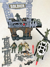 Soldier force LOT hélicoptère mirador figurines genre GI JOE Figure