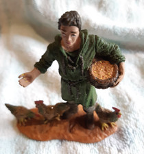 CRECHE SANTON OLIVER SPAIN FERMIER ET SES POULES HAUTEUR 9CM