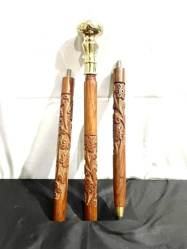 Bâton marche bois - de, en