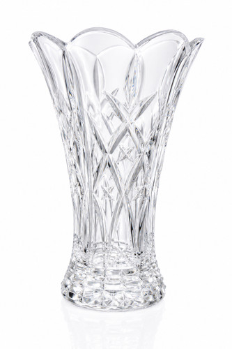 Large crystal vase - large, attributed