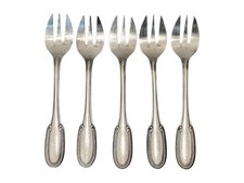 5 Fourchette à Huîtres Ercuis Métal Argenté