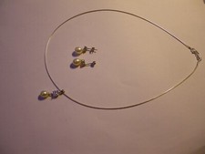 PARURE collier & BO à clou