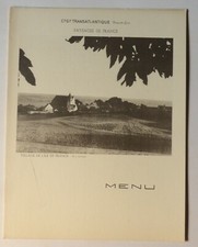Paquebot Colombie. MENU du 27