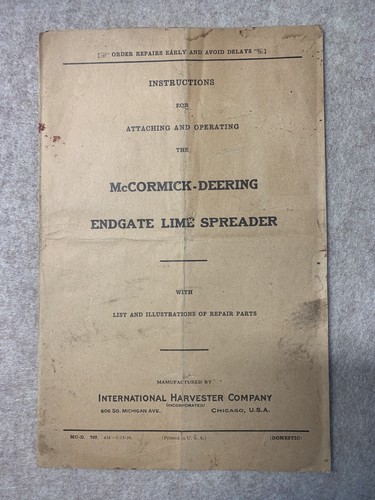 Mccormick deering endgate - mccormick-deering, lime