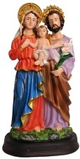 Résine Saint Famille Statue Catholique Idol pour Salon Maison Décor 20.3cm