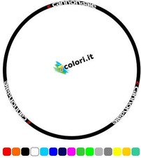 Kit de 8 autocollants en vinyle pour jantes de vélo vtt CANNONDALE