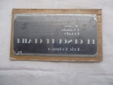 PLAQUE IMPRIMERIE CINEMA FILM