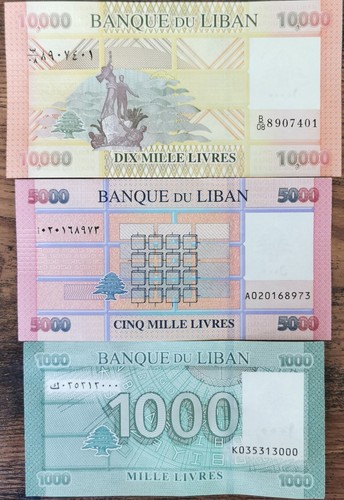 Lot billets liban - billets, de