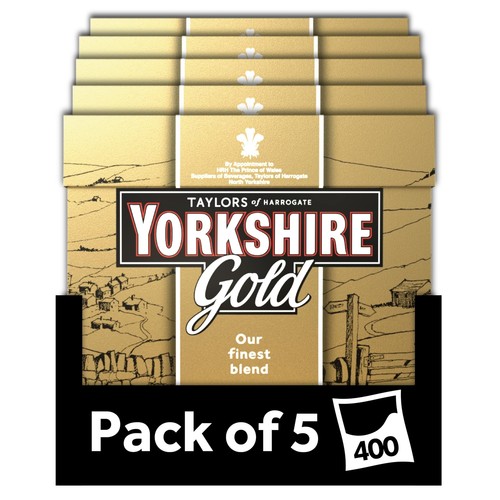 Yorkshire tea gold 400 sachets - tea,