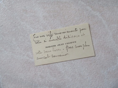Carte autographe madame jean - ,