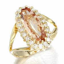 Bague topaze impériale et