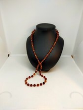 collier vintage Bakélite marron 