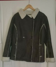 veste suédine brun foncé