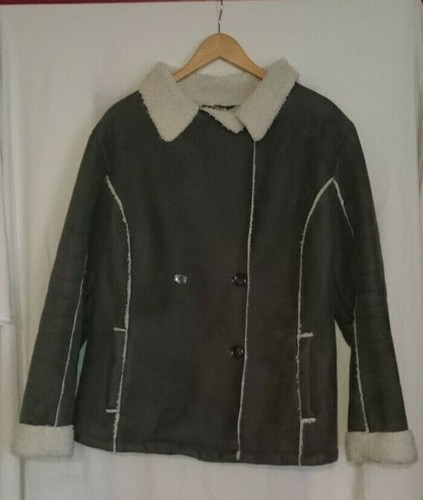 Veste suédine brun foncé - suédine,