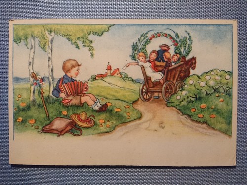 Ancienne carte postale - carte,