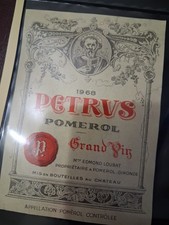 ETIQUETTE CHATEAU PETRUS 1968
