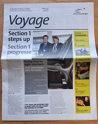 Voyage eurostar staff - voyage,