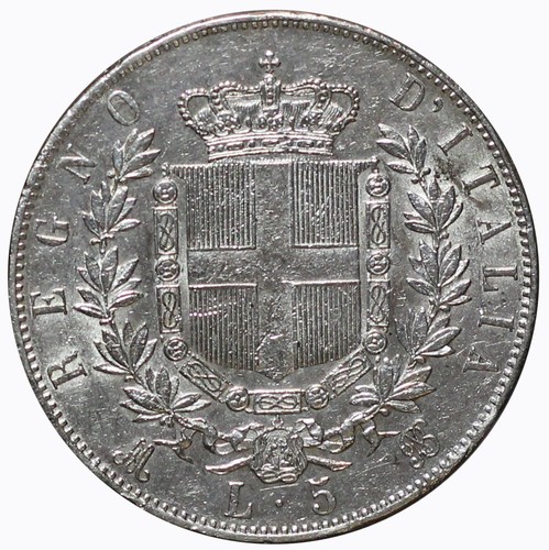 1870 régno italie - 1870, scudo