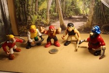 FISHER PRICE CHINE LOT DE 5 FIGURINES 1/32 ème THEME PIRATES HUMOUR 1994/95/2005