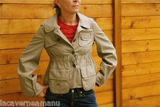 IKKS jolie veste safari treillis femme taille 38  ** SATISFAITE OU REMBOURSÉE **