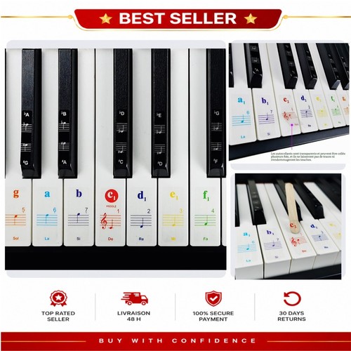Autocollants piano 76 - autocollants,