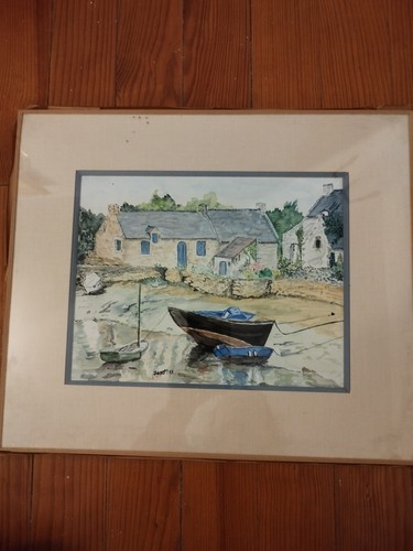 Aquarelle originale signée - aquarelle,