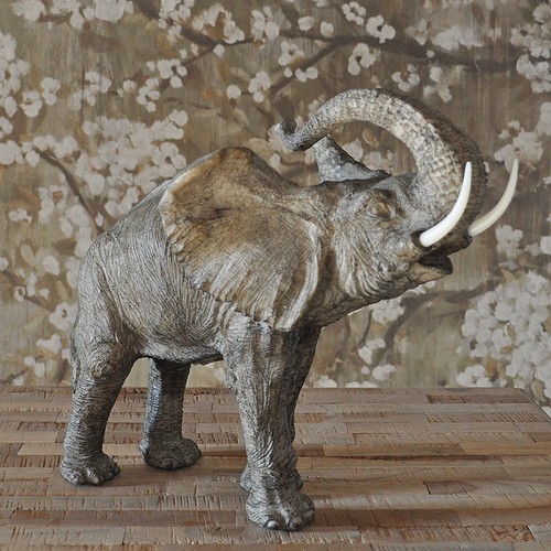 Statuette éléphant gris
