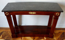 Console incurvée en acajou -