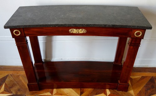 Console incurvée acajou - acajou,