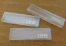 vintage BOITE VIDE plastique TROUSSE Crayon stylo CARAN D'ACHE BOX swiss SUISSE